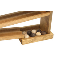 Wooden Ball Roller Racetrack Toy, Amish-Made, with 8 Wooden Balls - BIG FRENCHIES