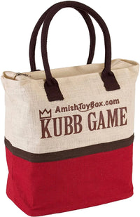 Amish-Made Deluxe Maple Hardwood Kubb Game with Clear Protective Finish, Regulation Size - BIG FRENCHIES