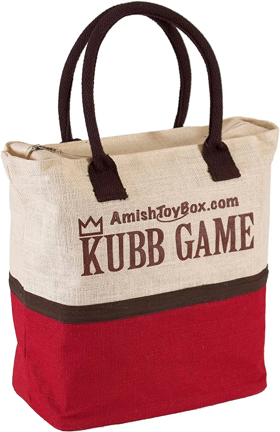 Amish-Made Deluxe Maple Hardwood Kubb Game with Clear Protective Finish, Regulation Size - BIG FRENCHIES