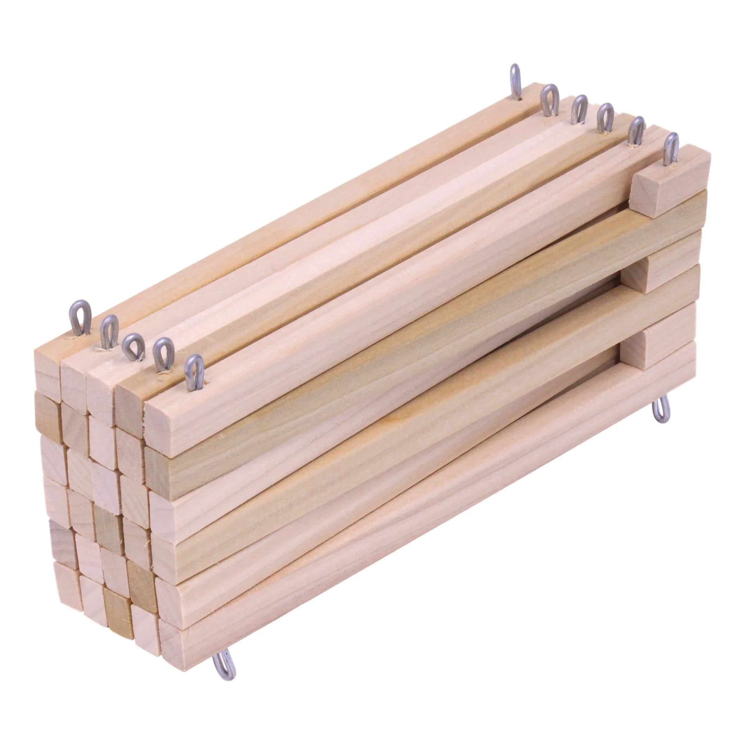 Wooden Folding Corral Fence Toy, Amish-Made, Unfinished Wood - BIG FRENCHIES