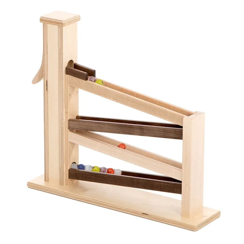 Wooden Marble Pump Toy, CPSIA-Approved, Non-Toxic Finish, Amish-Made - BIG FRENCHIES