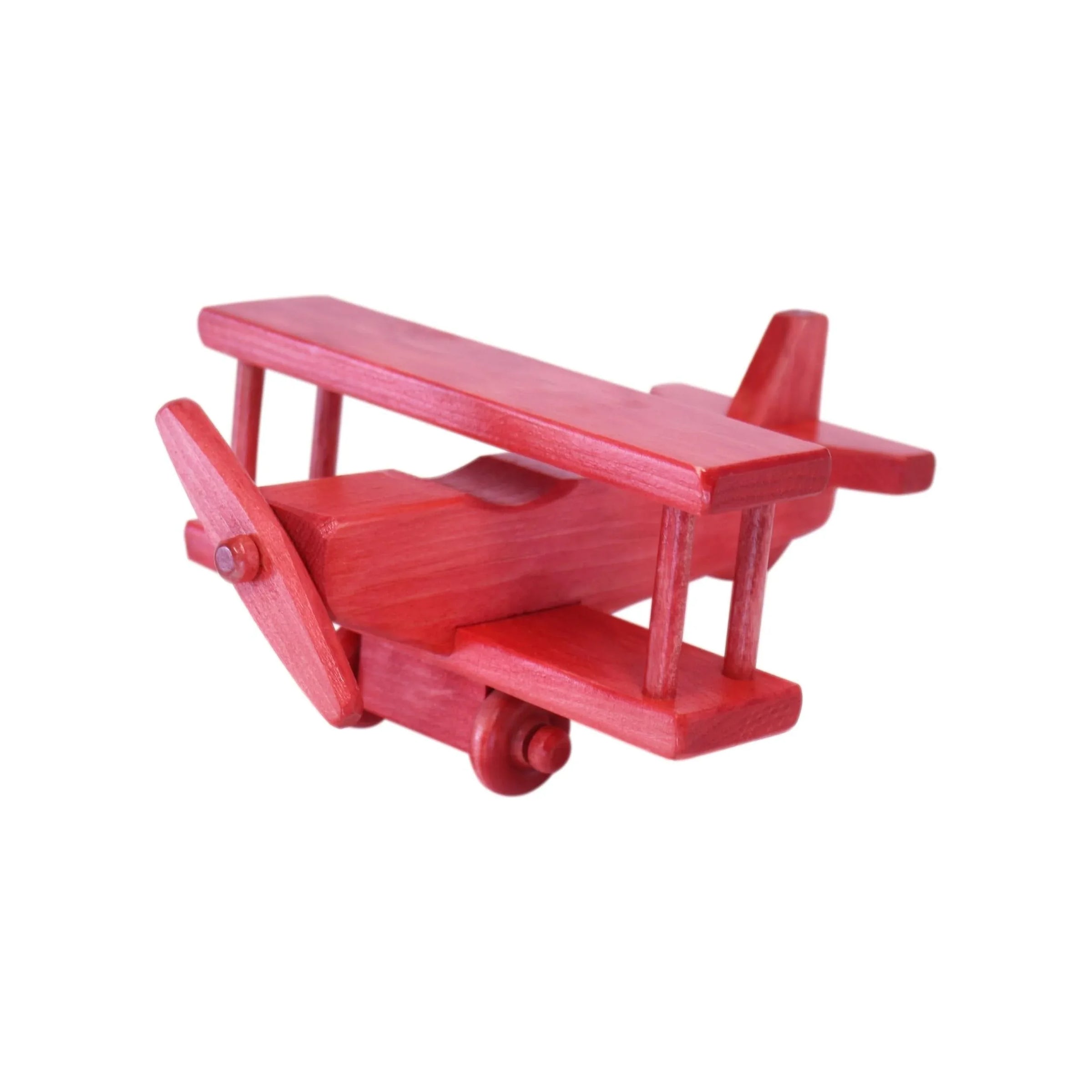 Wooden Toy Airplane With Spinning Propellor, Kid-Safe Finish - BIG FRENCHIES