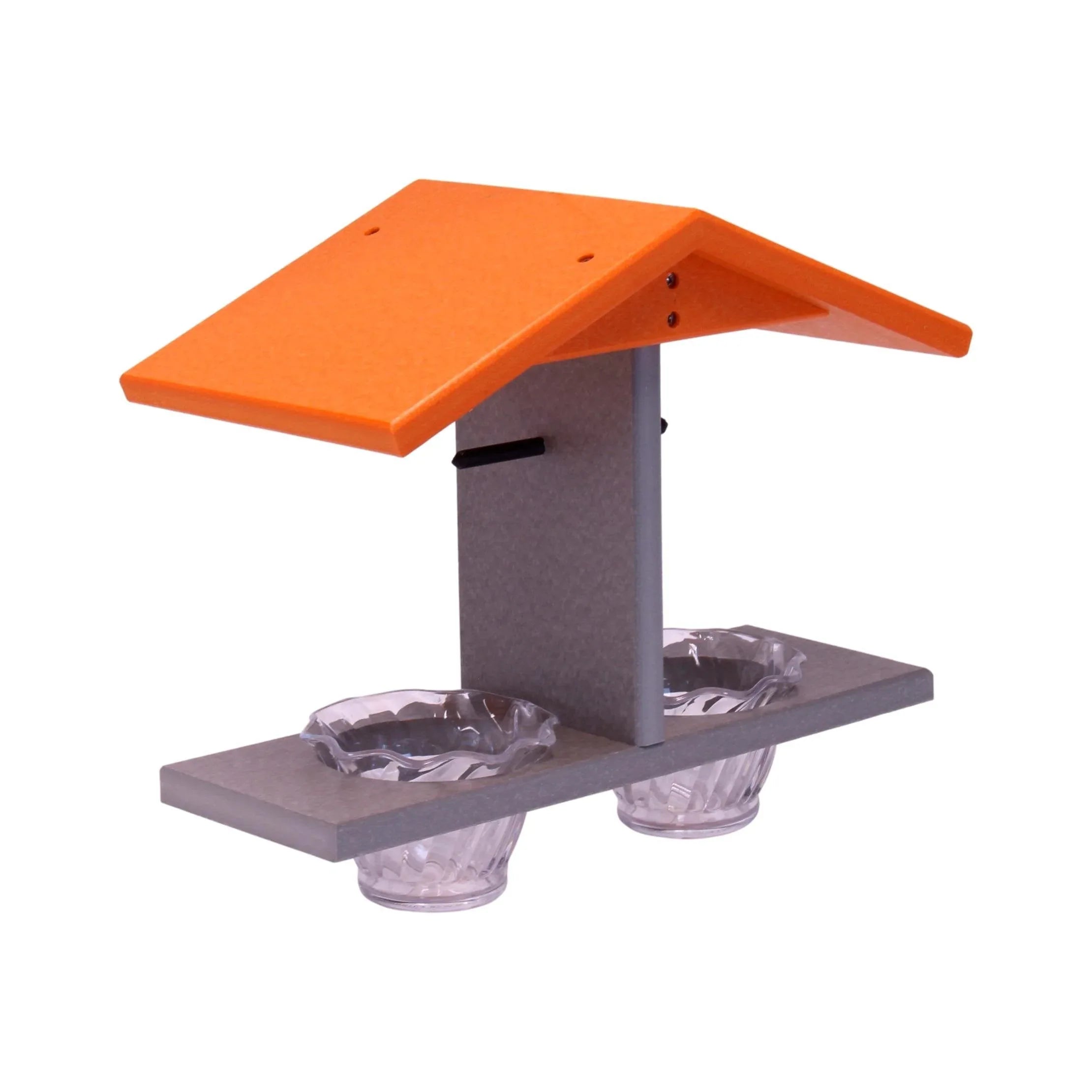 AmishToyBox.com Oriole Bird Feeder, Double-Cup Jelly Oriole Feeder with Pegs for Orange Halves - BIG FRENCHIES