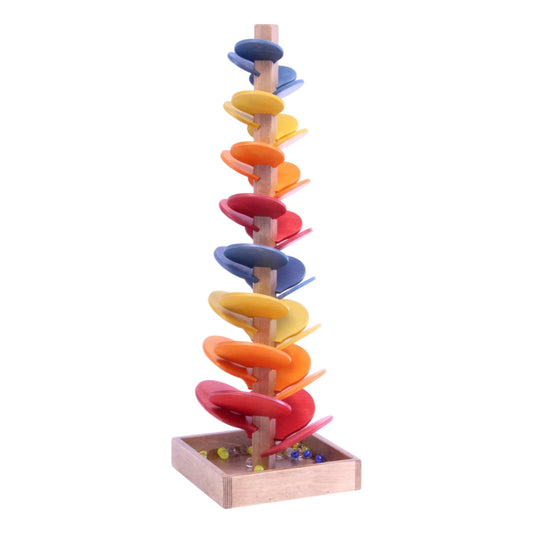 Marble Tree Wooden Toy - Child-Safe Finish - Pack of Marbles Included - BIG FRENCHIES