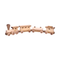 Wooden Toy Train Play Set, 24" Long, Kid-Safe Finish, Amish-Made - BIG FRENCHIES