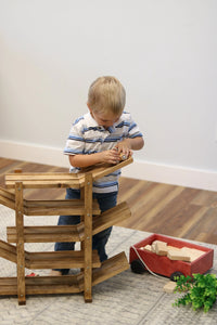 Amish-Made, Handcrafted Wooden Car Roller Racetrack Action Toy - BIG FRENCHIES