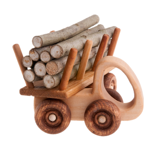 Wooden Logging Truck Toy