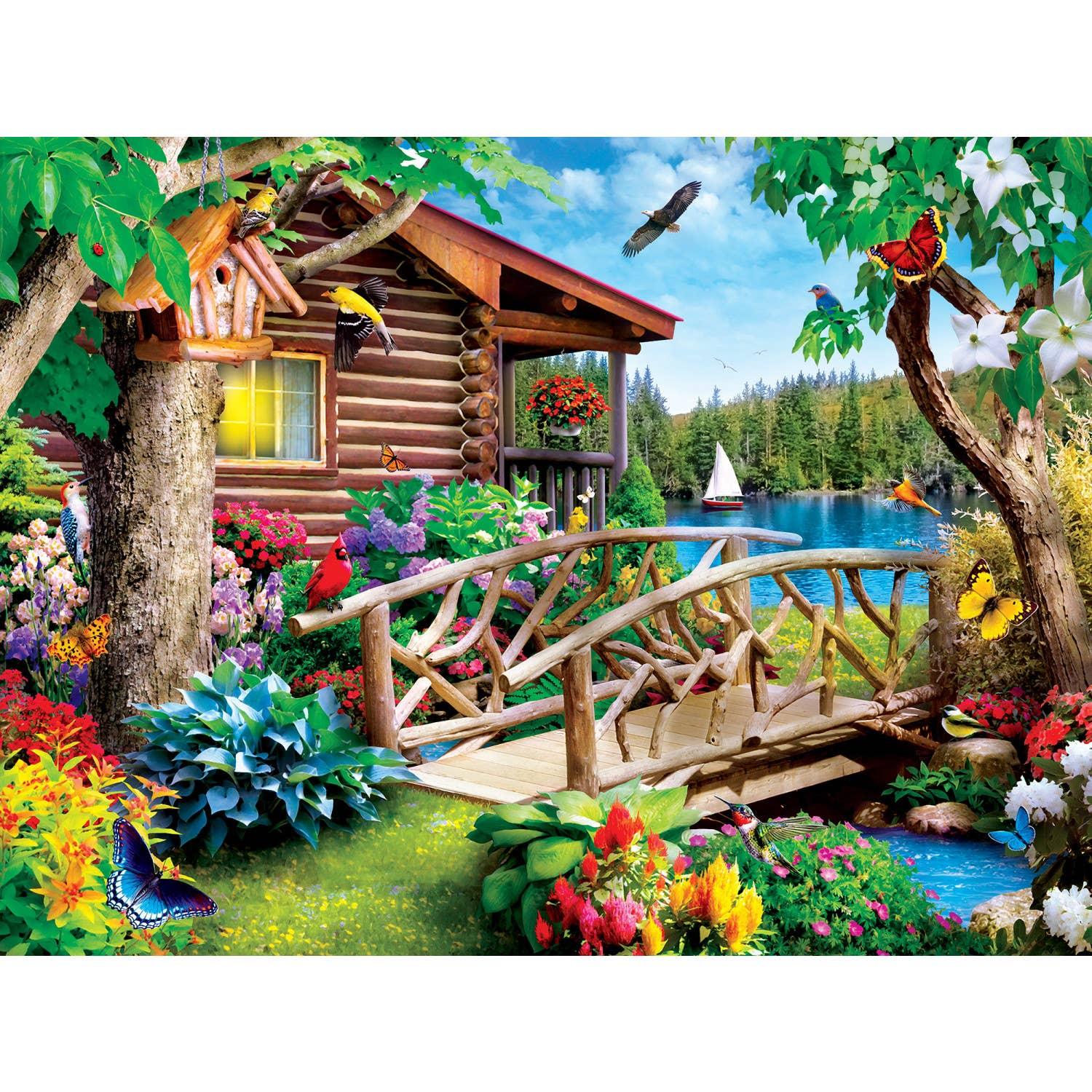 Memory Lane - Cabin Crossing 300 Piece EZ Grip Puzzle | Masterpieces Puzzles - BIG FRENCHIES
