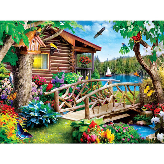 Memory Lane - Cabin Crossing 300 Piece EZ Grip Puzzle | Masterpieces Puzzles - BIG FRENCHIES
