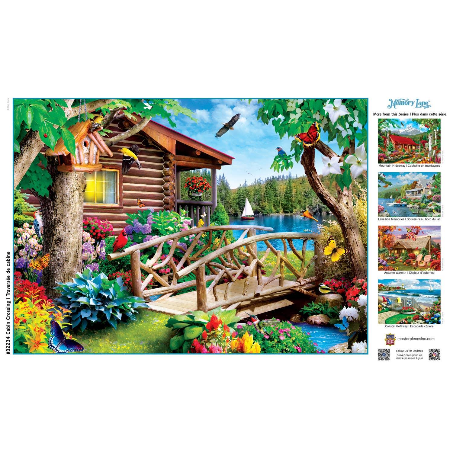 Memory Lane - Cabin Crossing 300 Piece EZ Grip Puzzle | Masterpieces Puzzles - BIG FRENCHIES
