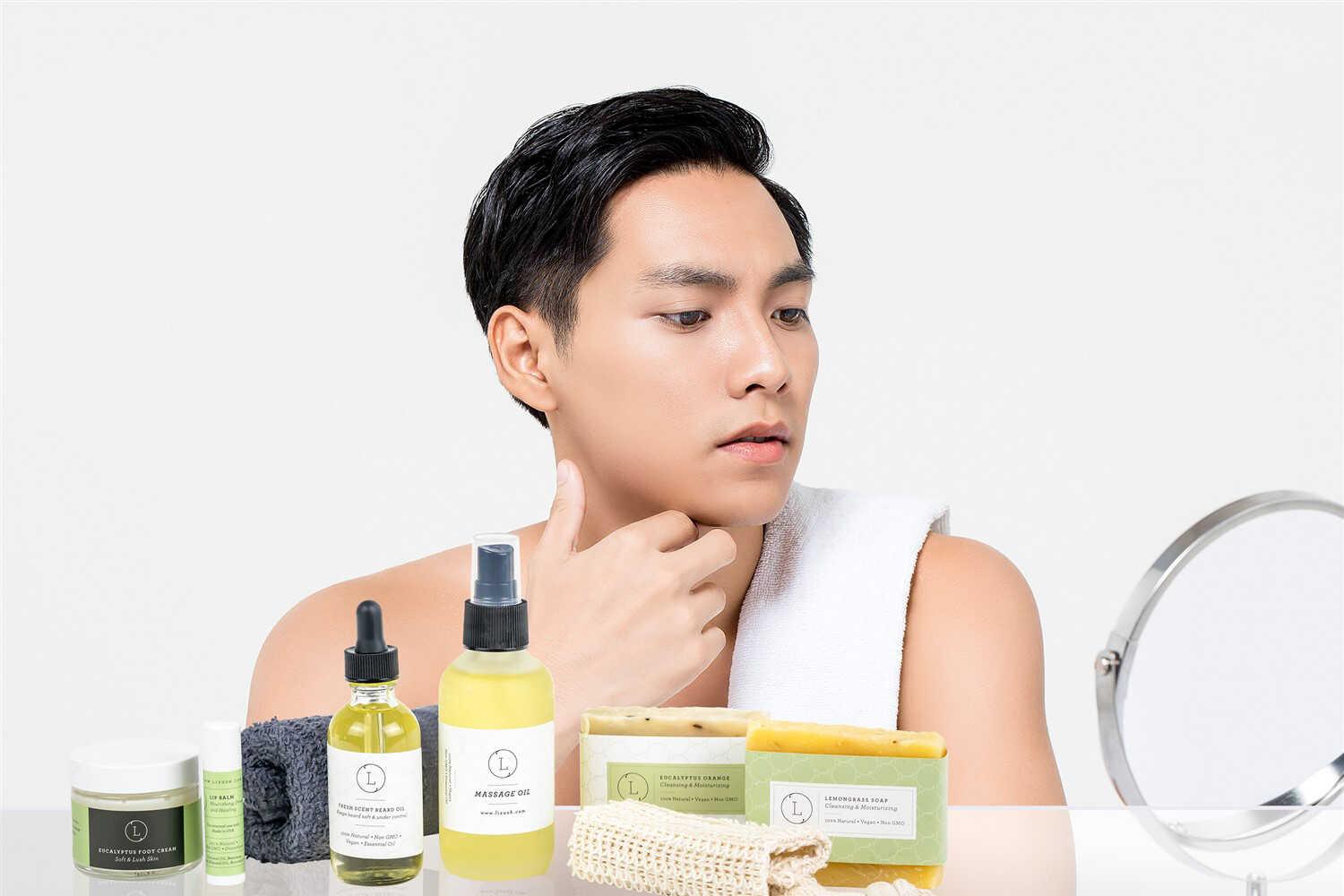 Father's Day Gift -Fresh earthy Natural skincare set, Eucalyptus Men Grooming kit - BIG FRENCHIES