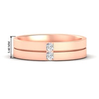 Mens 2 Stone Band