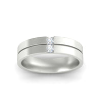 Mens 2 Stone Band