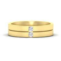 Mens 2 Stone Band