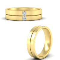 Mens 2 Stone Band