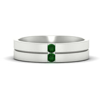 Mens 2 Stone Band