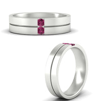 Mens 2 Stone Band