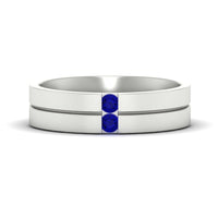 Mens 2 Stone Band