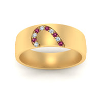 Mens Anniversary Band With Diamonds