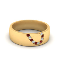 Mens Anniversary Band With Diamonds