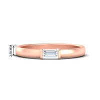 Mens Baguette Diamond Engagement Ring