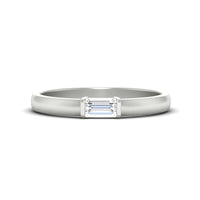 Mens Baguette Diamond Engagement Ring