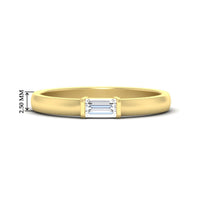 Mens Baguette Diamond Engagement Ring