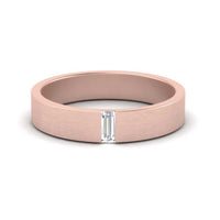Mens Baguette Diamond Wedding Ring