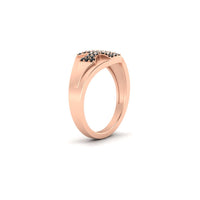 Mens Cross Gemstone Engagement Ring