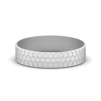 Mens Honey Comb Wedding Ring