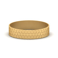Mens Honey Comb Wedding Ring
