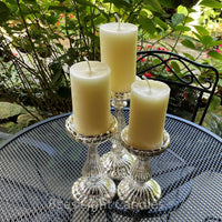 Mercury Glass Pillar Candle Holder Set of 3 - BIG FRENCHIES