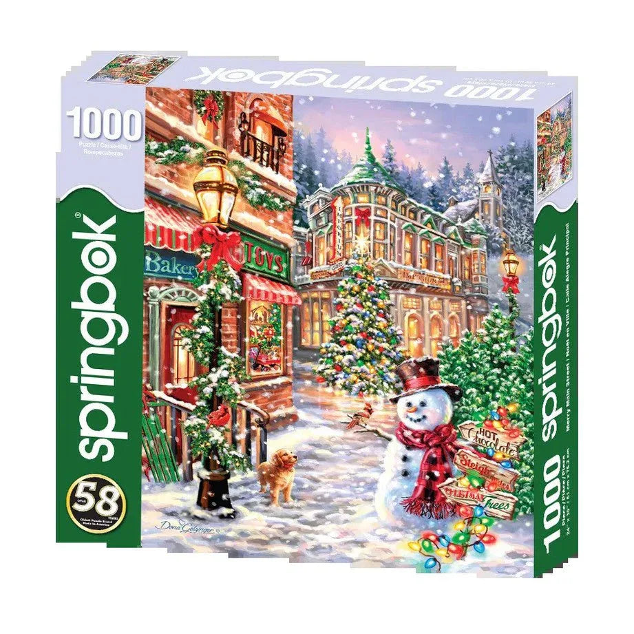 Merry Main Street 1000 Piece Jigsaw Puzzle by Springbok Puzzles - BIG FRENCHIES