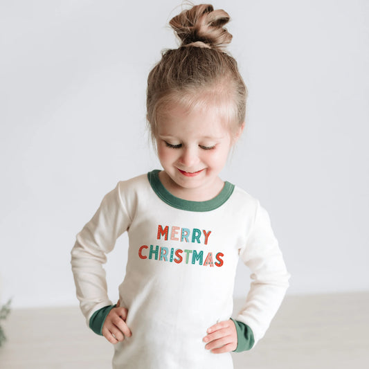 pajamas | merry christmas green - BIG FRENCHIES