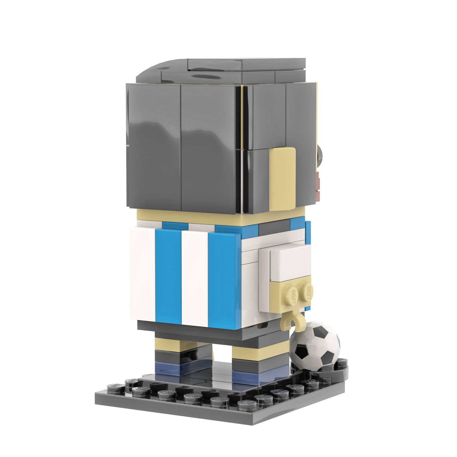 Messi Brick Building Set - Custom Set - Made Using LEGO® Parts