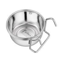 Jeffers Stainless Steel Cage Cup Pet Feeders with Hooks