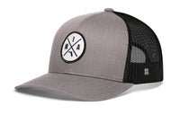Miami Trucker Hat  |  Gray-White MIA X Snapback