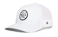 Miami Trucker Hat  |  Gray-White MIA X Snapback