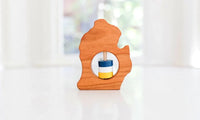 Michigan (Lower Peninsula) Wooden Baby Rattle™ - BIG FRENCHIES
