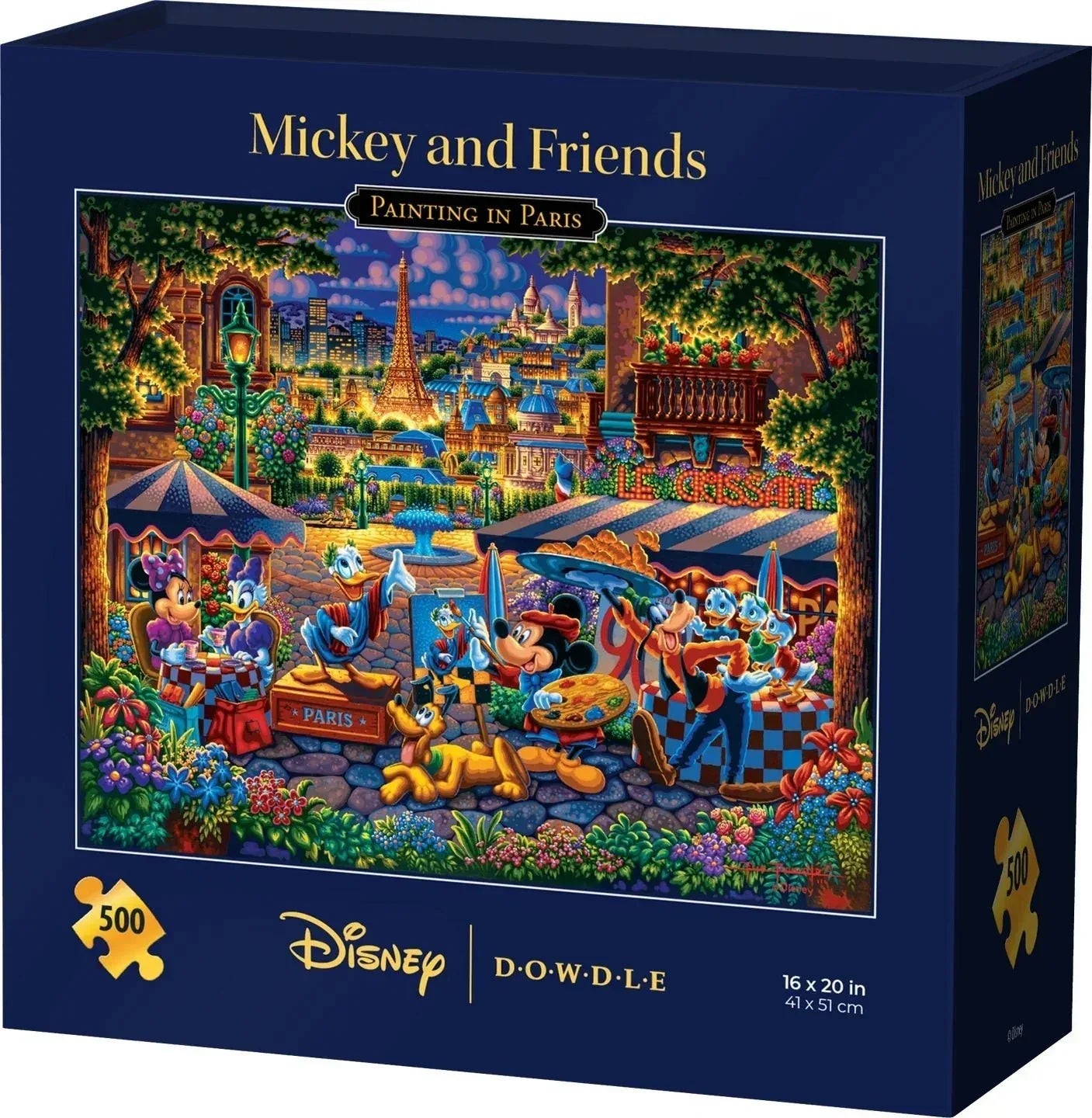 Mickey & Friends Painting in Paris 500 Piece Jigsaw Puzzle by Dowdle and Disney - BIG FRENCHIES