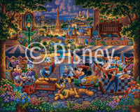 Mickey & Friends Painting in Paris 500 Piece Jigsaw Puzzle by Dowdle and Disney - BIG FRENCHIES