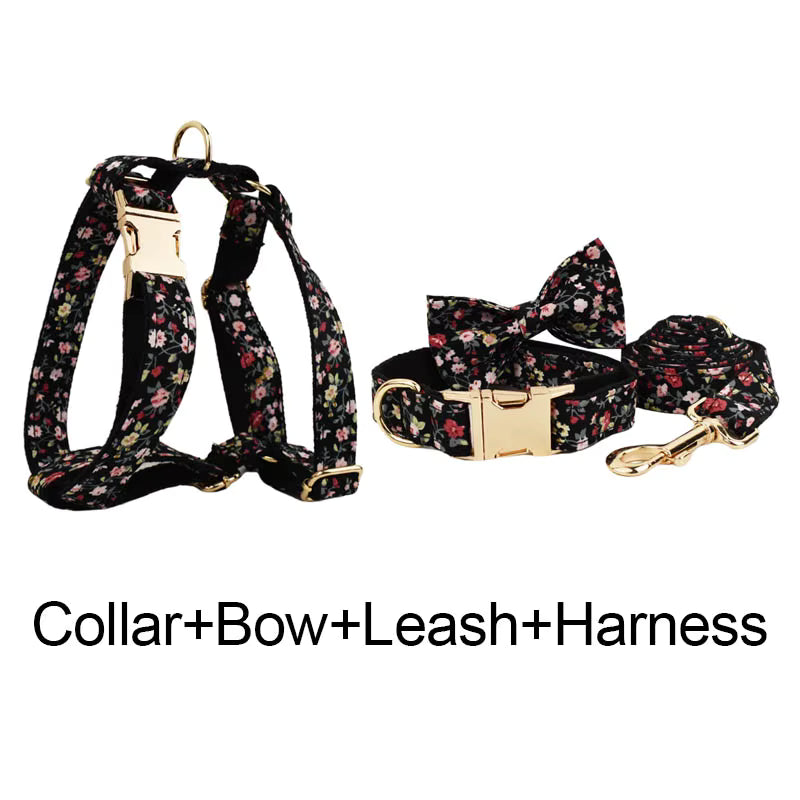 Personalized Midnight Blossom Floral Classic Set