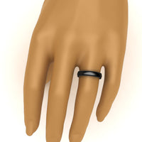 4 mm Comfort Fit Wedding Band Milgrain Edge