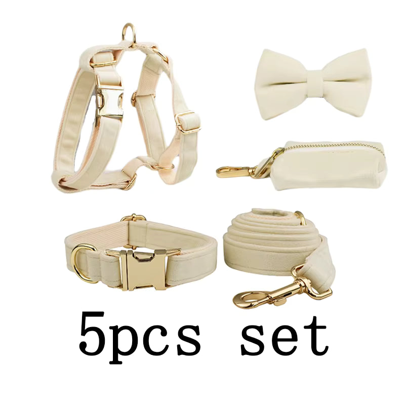 Personalized Milky White Velvet Classic Set