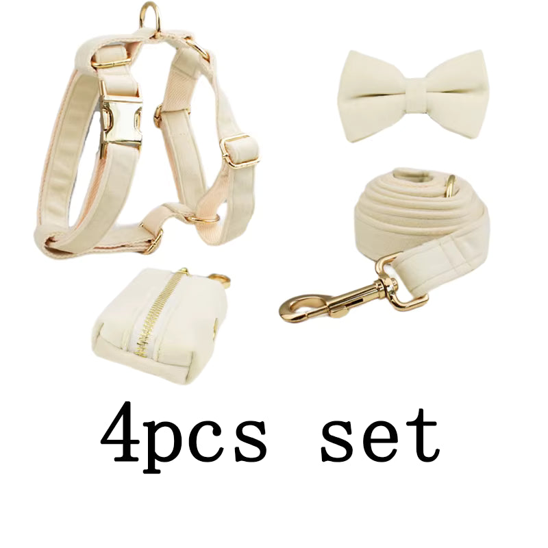 Personalized Milky White Velvet Classic Set
