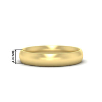 Minimalist 4mm Mens Wedding Band