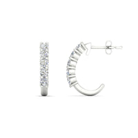 Half Huggie Hoop Earring