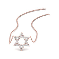Star Of David Delicate Diamond Pendant
