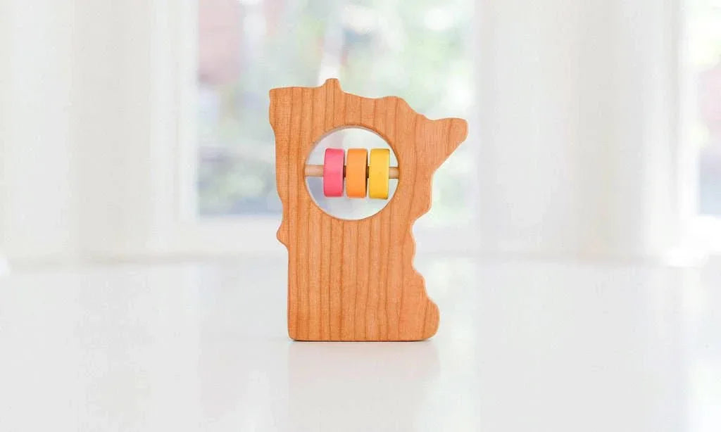 Minnesota Wooden Baby Rattle™ - BIG FRENCHIES
