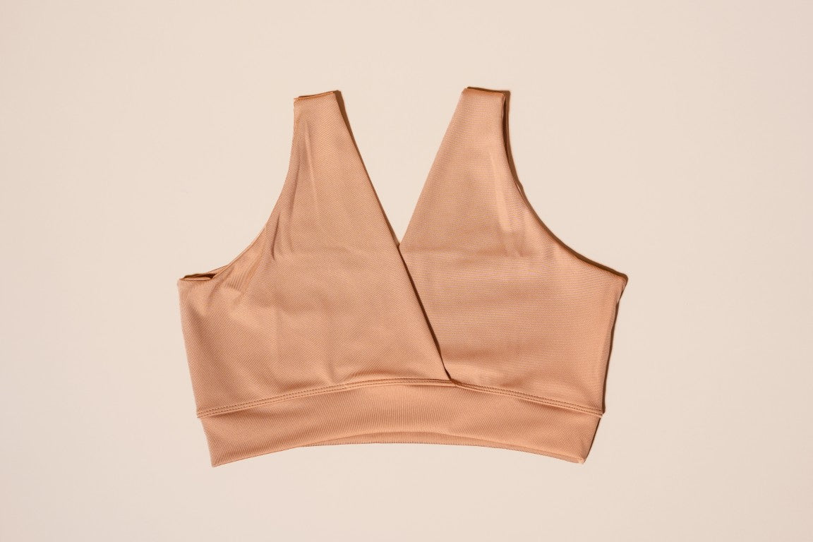 Mocha Mousse FourthWear Postpartum Bralette 3-set + Breast Ice and Heat Therapy Packs